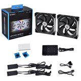 Lian Li Sl140 Uni Fan Argb Pwm 140Mm 2 Pack With Controller - Black