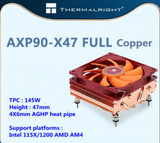Thermalright Axp90-X47 Full Pure Copper Radiator Aghp Heat Pipe Intel Amd
