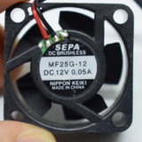 50Pcs Sepa Mf25G-12 25X25X10Mm 2510 12V 0.05A 2Pin 5 Blades Dc Brushless Fan