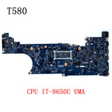 For Lenovo Thinkpad T580 Laptop Motherboard Cpu I7-8650U Uma Fru 01Yr258