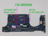 For Dell Laptop Xps 15 9530 Cn-0R99Xn W I7-4712Hq Cpu Gt750M 2Gb Gpu Motherboard
