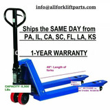 Pallet Jack / Hand Truck 5500 Lbs 27" X 48" New 1-Year Warranty