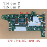 Nm-D351 For Lenovo Thinkpad T14/T15 Gen 2 Motherboard I7-1165G7 16G 5B21B88700