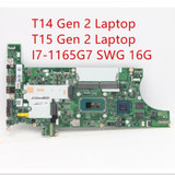 Motherboard For Lenovo Thinkpad T14 T15 Gen 2 I7-1165G7 Swg 16G 5B21B88700