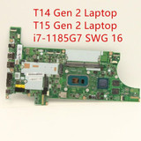 Motherboard For Lenovo Thinkpad T14 T15 Gen 2 I7-1185G7 Swg 16G 5B21H91778
