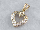 Diamond Gold Heart Pendant