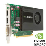 Video Card Graphics Nvidia Quadro K2000 2Gb Gddr5 2 X Dp Dvi-D Editing 00Jhrj