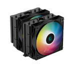 Deepcool Ag620 Black Argb Dual-Tower Cpu Cooler, 2X 120Mm Fan, 6 Copper Heat Pip