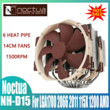 Noctua Nh-D15 Premium Double Tower Cpu Cooler 140Mm Pwm Quiet Cpu Cooling Fan
