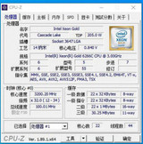Intel Xeon Gold 6266C Srf83 22C 44T 3Ghz 3.2/3.4Ghz 30.25Mb 205W Lga3647