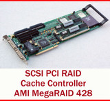 Ami Megaraid 428 Pci Scsi Dual Chanel Raid Controller Cin0390A Dell 4230C 68 Pin