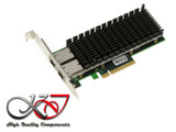 Network Card Pcie 0.4Oz 2 Ports 10 Gb Rj45 Chipset Intel X540 High+Low Profile