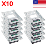 10Pcs 654540-001 For Hp 2.5" Ssd To 3.5" Sata Adapter Tray Sas Hdd Bracket Bay