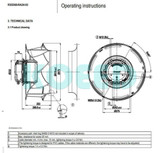 Ebmpapst Fan R3G560-Ra24-03 Ac400V 3500W ?560Mm Ahu / Ffu / Air-Conditioning Fan