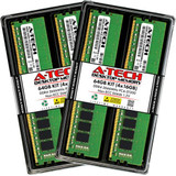 A-Tech 64Gb 4X 16Gb Ddr4 2666 Mhz Desktop Pc4-21300 Dimm 288-Pin Memory Ram Kit