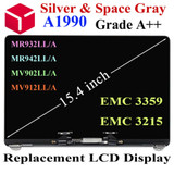 Apple Macbook Pro Retina 15" A1990 2018 Emc 3215 3359 Lcd Screen Assembly Silver
