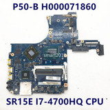 Motherboard For Toshiba Satellite P50 P50T-B P50-B W/ I7 Cpu 2Gb Gpu Tested Ok