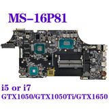 For Msi Gl63 Ms-16P81 Motherboard I5 I7 8Th/9Th Gen Gtx1050/1050Ti Gtx1650 V4G