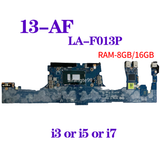 Motherboard For Hp Spectre X360 13-Af La-F013P With I5 I7 8Th Gen Cpu 8G 16G Ram