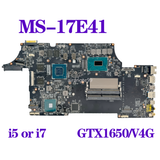 Motherboard For Msi Gl75 9Sck Ms-17E41 Ms-17E4 W/ I5 I7 9Th Gen Cpu Gtx1650/V4G