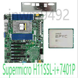 Amd Epyc Supermicro H11Ssl-I + 7401P 24Cores 48Threads 2.0 Ghz Motherboard+ Cpu