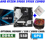 Amd Ryzen 5950X 5900X Cpu+Asrock B550M Pro4 Motherboard+32Gb Ddr4+1Tb Ssd Combo