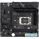 Motherboard Micro-Atx B760M Ddr4 Core I9 Cpu 12-13 Gen 64Gb Ram Gaming Pcie Pc
