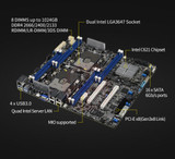 For Asus Z11Pa-D8 Dual-Channel Server Motherboard Test Ok Supports 3647Pin Cpu