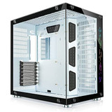 Atx Mid-Tower Case White Gaming Pc Case 2 Tempered Glass Panels & Front Panel