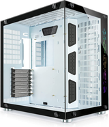 Atx Mid-Tower Case White Gaming Pc Case 2 Tempered Glass Panels & Front Panel Rg