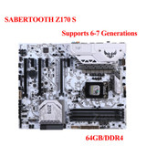 For Asus Sabertooth Z170 S Motherboard Tested 100% Ok Supports 6-7 Generations