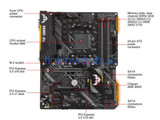 For Asus Tuf B450-Plus Gaming Motherboard Supports 64Gb B450 Ddr4 100% Tested Work