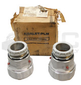 New Box Of 2 Adalet-Plm Jag280-25 Armored Cable Connector 2.62-2.80