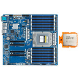 Gigabyte Mz33-Ar0 Motherboard Amd Genoa Epyc 9654P 3.7 Ghz 96C/192T 360W Tested