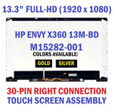 13.3" Fhd Ips Lcd Touch Screen Digitizer Assembly Hp Envy X360 13-Bd 13M-Bd