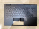 Hp Omen 15-En Genuine Palmrest & Uk Keyboard Backlit M00667-031 Black