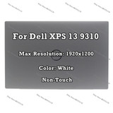 13.4"  For Dell Xps 13 9310 Fhd Lcd Display Non-Touch Screen Assembly Complete