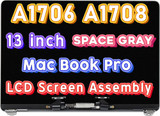 Aaa Lcd Screen Display Assembly Space Gray Macbook Pro 13" A1706 A1708 2016 2017