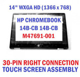 M47691-001 Lcd Touch Screen Digitizer Display Hp Chromebook X360 14B-Cb0023Dx