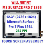 Microsoft Surface Pro 7 + Plus 12.3" Lcd Touch Assembly