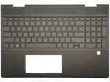 Genuine Hp Envy 15-Ds Palmrest Cover Keyboard Uk Black L53987-031