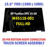 M45118-001 Fhd Lcd Display Touch Screen Assembly Hp Pavilion X360 15-Er0Xxx