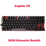 Used Rgb Backlit English Mechanical Keyboard For Msi Gt80 Gt80S Gt83 Vr Ms-1815