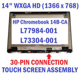 1366X768 Lcd Touch Screen Digitizer Assembly Hp Chromebook X360 14B-Ca0013Dx