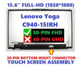 Lenovo Ideapad Yoga C940-15Irh Lcd Touch Screen 15.6" Fhd 5D10S39615 Frame