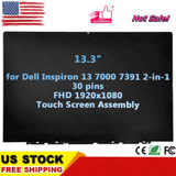 13.3" For Dell Inspiron 13 7391 2-In-1 Lcd Display Touch Screen Assembly Fhd