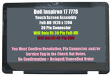 17.3" Dell Inspiron 17 7773 Fhd Lcd Touch Screen Assembly Digitizer Board Bezel