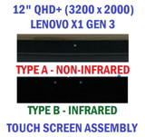 Lenovo Thinkpad X1 Tablet 3Rd 13.0" Qhd+ Touch Screen Assembly 01Aw894 01Ay275