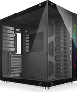 Atx Mid-Tower Case Black Gaming Pc Case 2 Tempered Glass Panels & Front Panel Rg