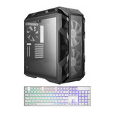 Cooler Master Mastercase H500M Quad Glass Panels And Gaming Keyboard